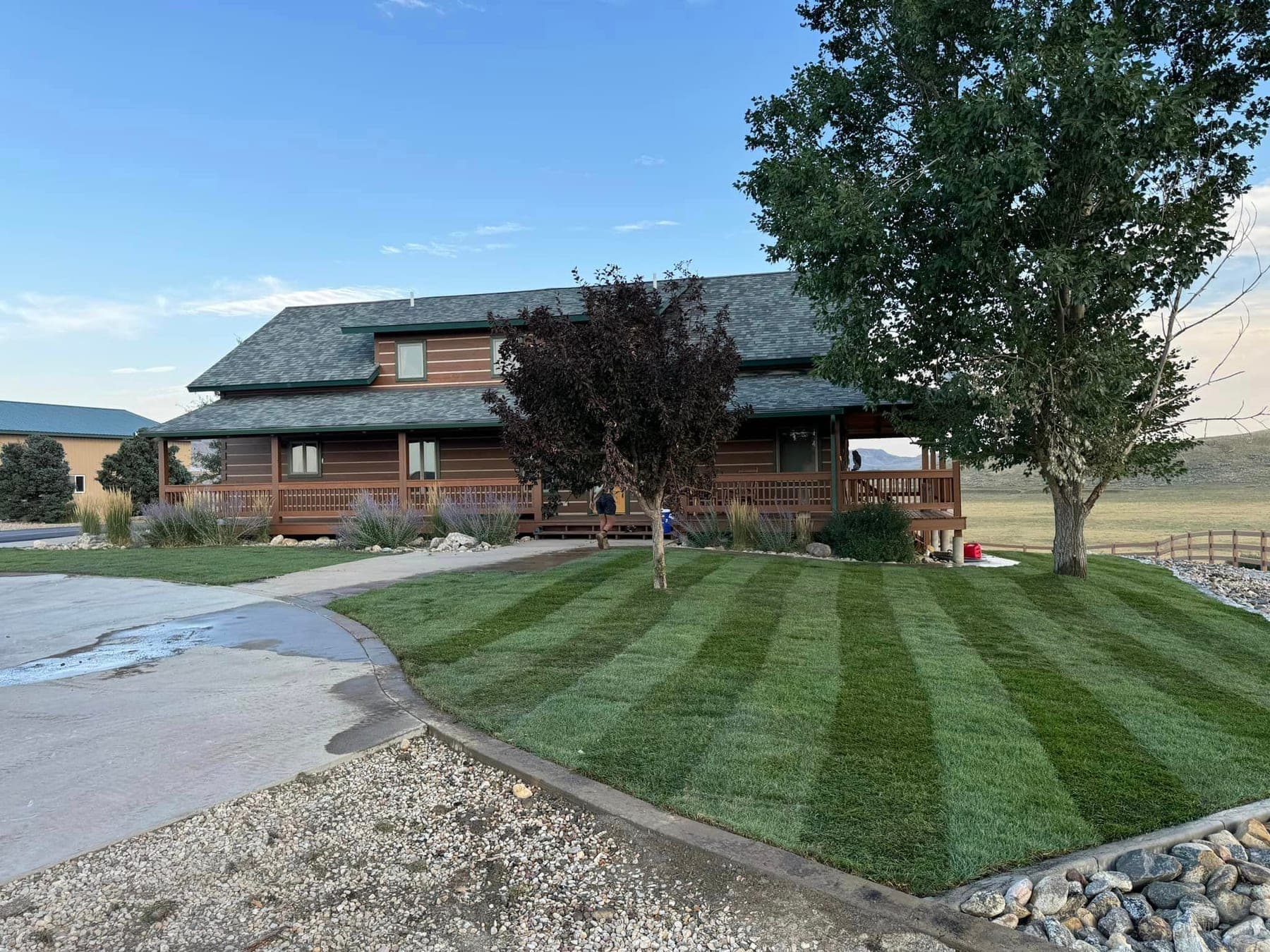 Finished sod installation
